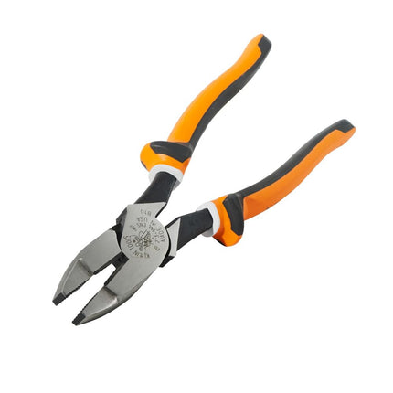 Klein Tools 2139NEEINS Slim Handle Insulated Side Cutter Pliers, Streamline New England Nose with Knurled Jaws, 9-Inch