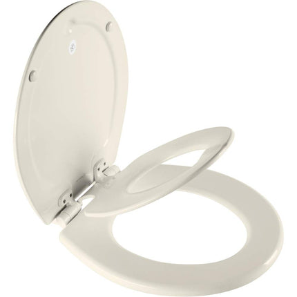 Mayfair 888SLOW 346 NextStep2 Toilet Seat, Biscuit, Round
