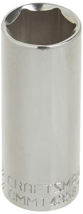 CRAFTSMAN Deep Socket, SAE, 1/4-Inch Drive, 9/16-Inch, 6-Point (CMMT43587),Full Polish