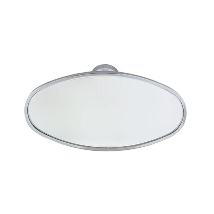 Rétroviseur intérieur ovale United Pacific 70802 en aluminium chromé avec support à coller