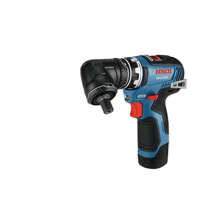 Bosch GSR12V-300FCB22 12V Max EC Brushless Flexiclick 5-in-1 Drill/Driver System with (2) 2.0 Ah Batteries
