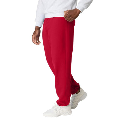 Hanes Men's EcoSmart Fleece Sweatpant, Deep Red, M