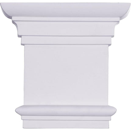 Ekena CAP08X07X02TR 8 1/4" 7 7/8" H Traditional Capital (Fits Pilasters up to 5 3/8" W x 3/4" D), Primed