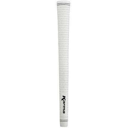 Karma Velour White Midsize (+1/32") Golf Grips for Men (9 Pack)