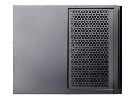 SilverStone SST-DS380 - Case Storage Mini-ITX Computer Case with Door, Black