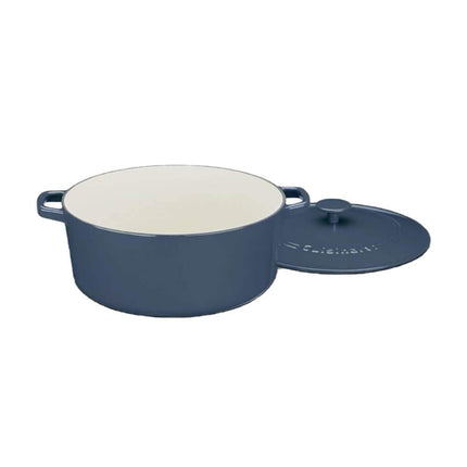 Cuisinart Chef's Classic Enameled Cast Iron Round Covered Casserole (Provencial Blue, 7- Quart)