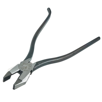 Klein Tools 201-7CST Rebar Work Pliers with Spring-Loaded Action, Induction Hardened Knives and Handle Tempering, Black, 9-Inch