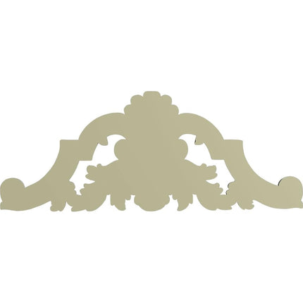 Ekena ONL22X08SA 22 1/4" W x 8 7/8" H x 1 1/8" P Savona Center with Scrolls Onlay, Primed