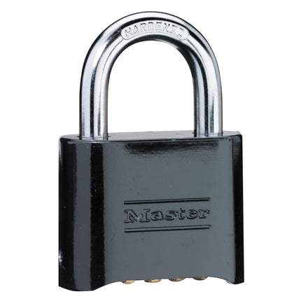 Master Lock 178D Set-Your-Own Combination Padlock, Die-Cast, Black (Pack of 2)