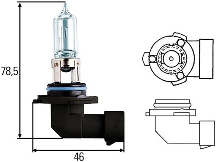 Optilux 9005 XB Series HB3/9005 12V/100W Xenon White Halogen Bulb Set