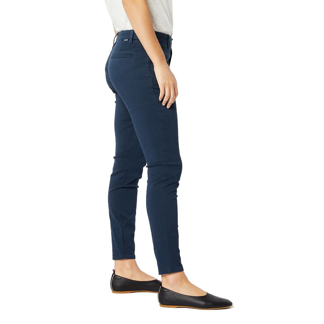 Pantalon Chino Ajusté Skinny Extensible en Twill Femme Dockers, Navy Ash (Neuf), 34