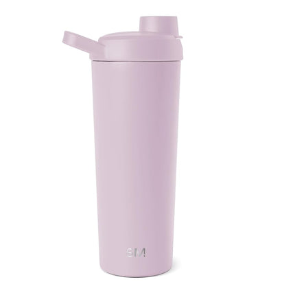 Simple Modern Stainless Steel Shaker Bottle with Ball 24oz | Metal Insulated Cup for Protein Mixes, Shakes and Pre Workout | Rally Collection | Lavender Mist