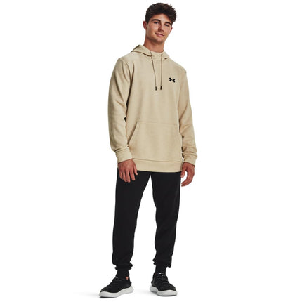 Under Armour Men's Armourfleece Twist Hoodie, (289) Khaki Base / / Black, XL
