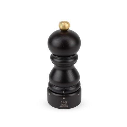 PEUGEOT - Paris u'Select 12 cm Salt Mill - 6 Predefined Salt Grinder Settings - Powdered Salt Innovation, Zirlion Mechanism - PEFC-Certified Wood - Made in France - Chocolate Finish