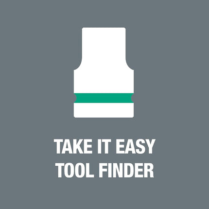 WERA Zyklop 8790 HMC 1/2" Socket, Hex Head 24mm x Length 37mm, 05003614001
