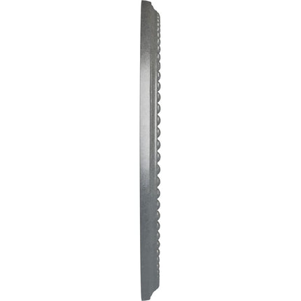 Ekena Millwork CM12BRPLS 12 1/2"Od X 3 7/8"Id X 3/4"P Bradford (Fits Canopies up to 6 5/8"), Hand-Painted Ceiling Medallion, Platinum
