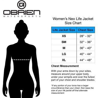 O'Brien Women's Traditional Neoprene USCGA Life Jacket, Pink, Large