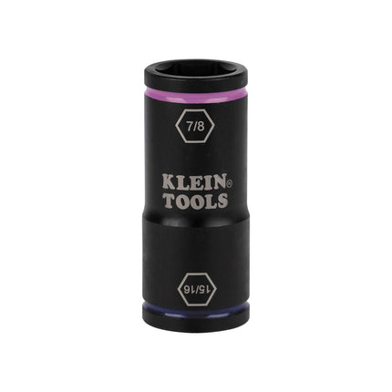Klein Tools 66073 Impact Driver Flip Socket, 15/16- and 7/8-Inch Sizes, Use with Klein Tools Compact Impact Wrenches BAT20CW, BAT20CW1
