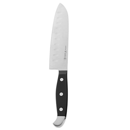 J.A. Henckels International Statement Hollow Edge Santoku Knife, 5-inch, Black/Stainless Steel