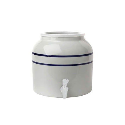 New Wave Enviro Porcelain Water Dispenser, Classic Blue Stripe