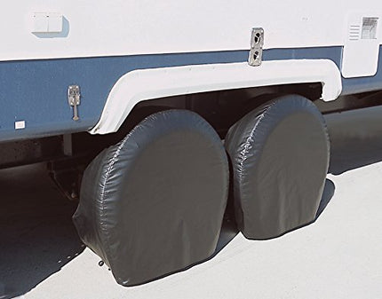 ADCO 3977 Black BUS Vinyl Ultra Tyre Gard Wheel Cover, (Set of 2) (Fits Tire Diameter 40"-42")