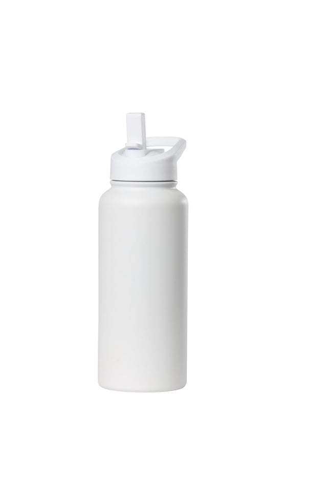 Sip+Sea St. Kitts 32 oz Stainless Steel Water Bottle with Straw Lid|Double Wall Vacuum Insulated