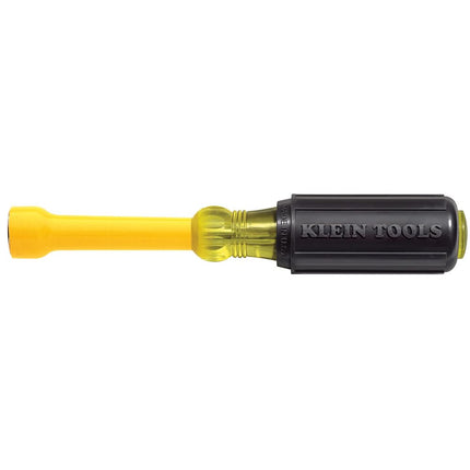 Klein Tools 640-7/16 7/16-Inch Coated Nut Driver with 3-Inch Hollow Shaft and Cushion Grip Handle
