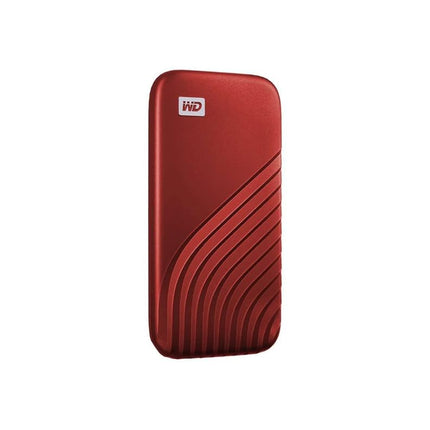 WD 1TB My Passport Portable SSD, External NVMe Solid State Drive, USB-C, up to 1050 MB/s, Works with PC, Xbox and Playstation, 2-meters drop resistance, Red