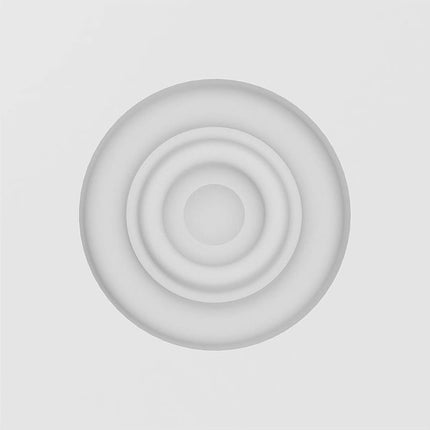 Ekena Millwork ROSP040X040X050SDG02 Standard Sedgwick Bullseye Rosette with Square Edge, 4"W x 4"H x 1/2"P