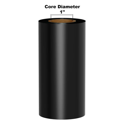 Premium Ribbon (Ink) on 1.00" Core for DuraLabel, LabelTac, SafetyPro and Others, Black, 4.33" x 984'