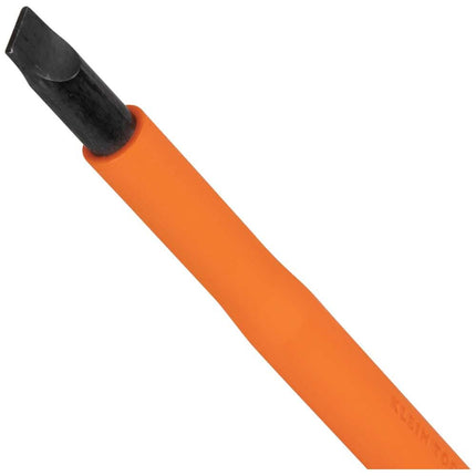 Klein Tools 6824INS Insulated Screwdriver, 1000V 1/4-Inch Cabinet Tip Screwdriver with 4-Inch Shank, Tip-Ident, Cushion-Grip Handle