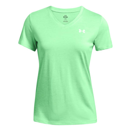 Under Armour Womens Tech Twist T-Shirt Tee Top Sports Matrix Green L