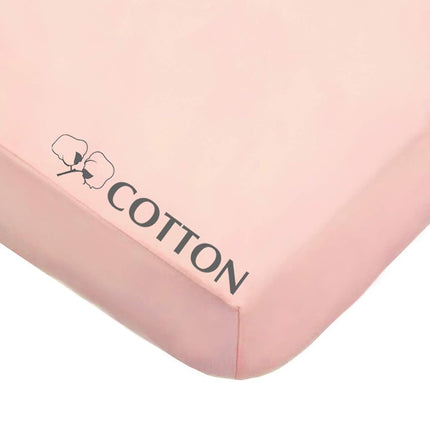 American Baby Company Fitted Crib Sheet 28" x 52", Soft Breathable Neutral Cotton Jersey Sheet, Blush, for Boys and Girls, Fits Crib and Toddler Bed mattresses