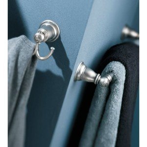 Moen YB5424WR Kingsley 24-Inch Bathroom Single Towel Bar, Wrought Iron