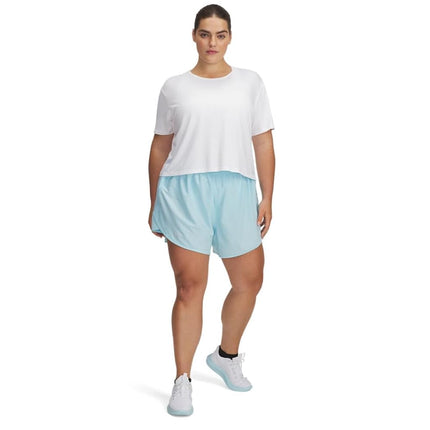 Under Armour Women's Fly by Shorts, (494) Stream / / Reflective, 1X