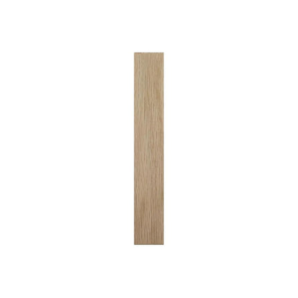 3 3/4"W x 6 1/2"H x 1"P Americraft Solid Hardwood Stain Grade Smooth Plinth Block with Squared Edge, White Oak