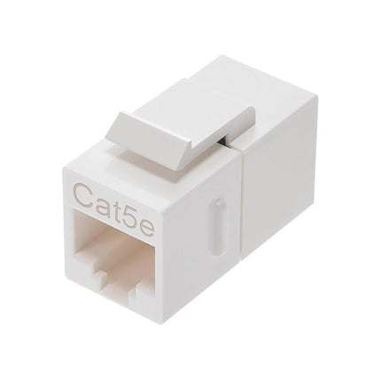 Monoprice Cat5e Inline Coupler Type Keystone Jack, White (107302)