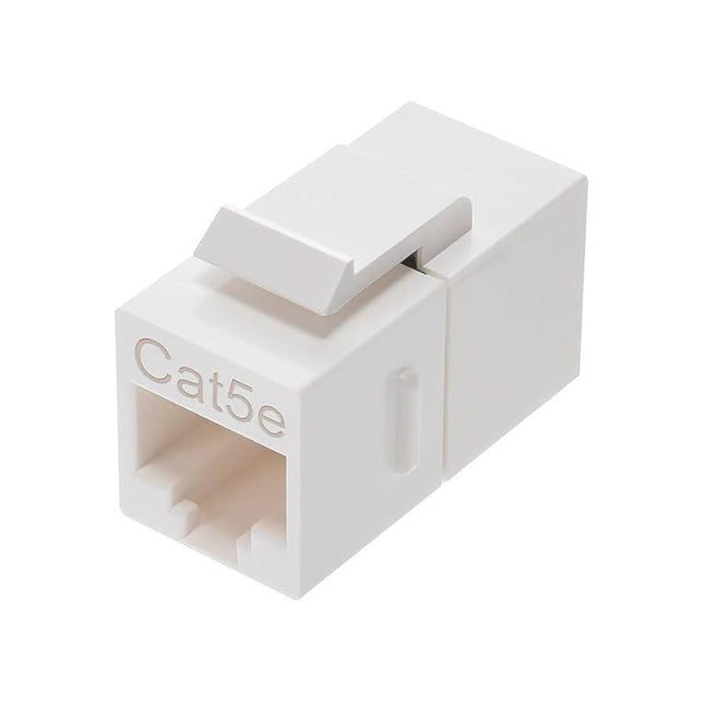 Monoprice Cat5e Inline Coupler Type Keystone Jack, White (107302)