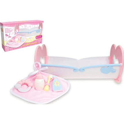 JC TOYS - Accessories Doll Cot, Multicolor (81450)