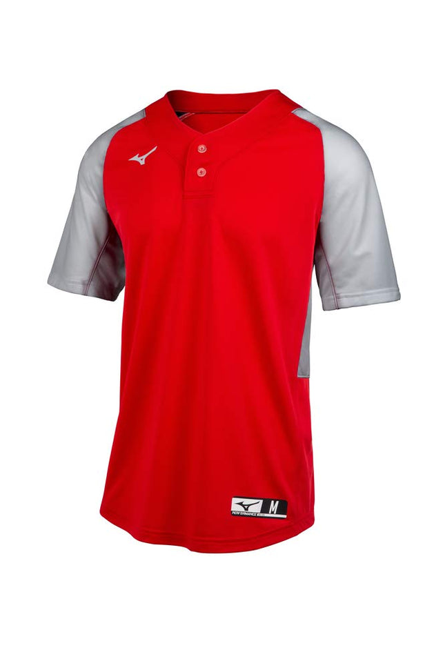 Mizuno Youth Aerolite 2-Button Baseball Jersey, Re