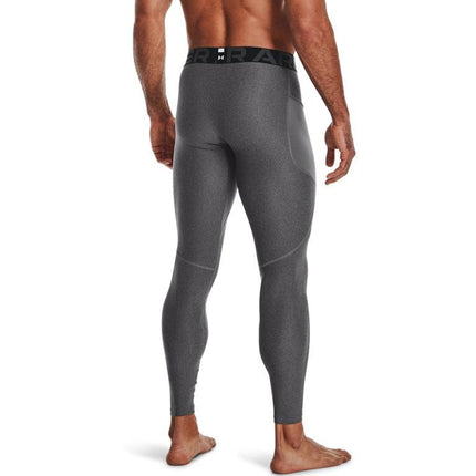 Under Armour Men's HeatGear Leggings, Carbon Heather (090)/Black, XXL Tall