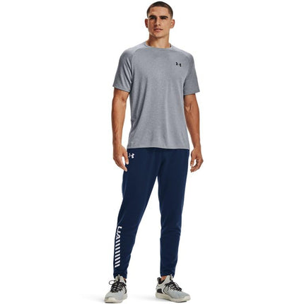Under Armour - Mens UA Tech 20 SS T-Shirt, Large x Tall, Steel Light Heather/Black