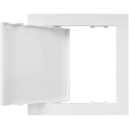 Repa Market 6 x 6 Inch Wall Access Panel for Drywall – White ABS Plastic Wall Hole Cover Plate/Plumbing Access Panel for Drywall & Ceiling/Cover Plates with Latch – Durable Service Hatch