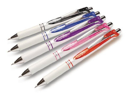 Pentel EnerGel Pearl Deluxe Retractable Liquid Gel Ink Pen, 0.7mm Point, Blue Ink.