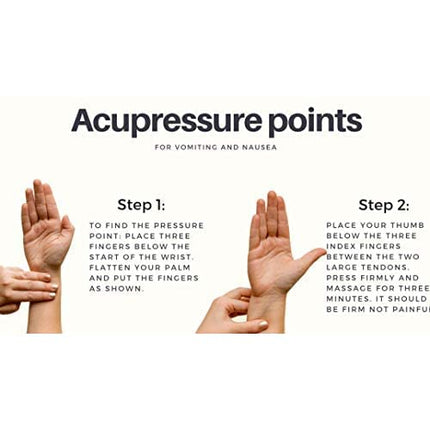 Sea-Band Anti-Nausea Acupressure Wristband for Motion & Morning Sickness, Pack of 2 Sets