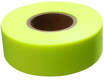 Bon 84-769 150-Feet by 1-3/16-Inch 4-Mil High Visibility Flagging Tape, Fluorescent Lime Green, 12-Pack