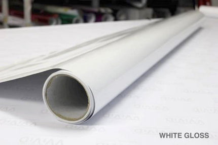 VViViD White High Gloss Realistic Paint-Like Microfinish Vinyl Wrap Roll XPO Air Release Technology (1ft x 5ft)