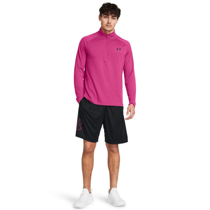 Under Armour Men's Tech Graphic Shorts, (019) Black / / Astro Pink, Medium