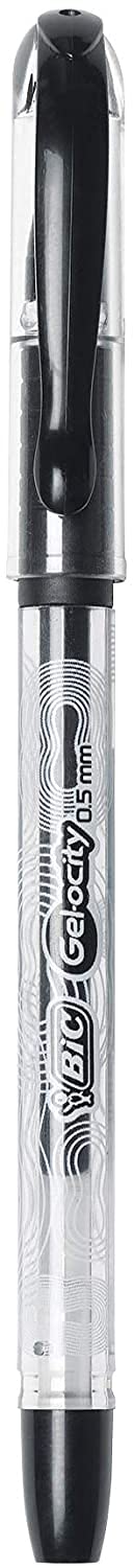BIC Gel-ocity Smooth Stick Gel Pens, Fine Point, 0.5mm, Assorted Ink, 4 Count