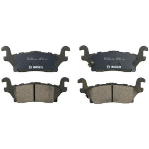 Bosch BC1120 QuietCast Premium Ceramic Disc Brake Pad Set For Hummer: 2006-2010 H3, 2009-2010 H3T; Rear